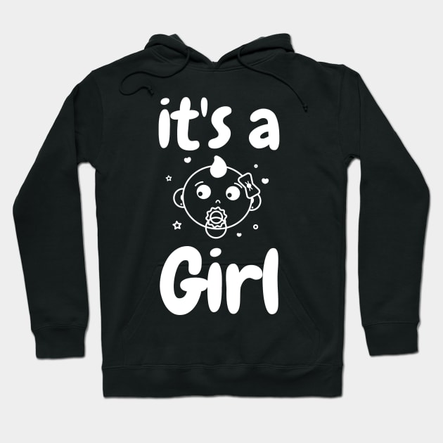 It's a Girl Hoodie by WR Merch Design
